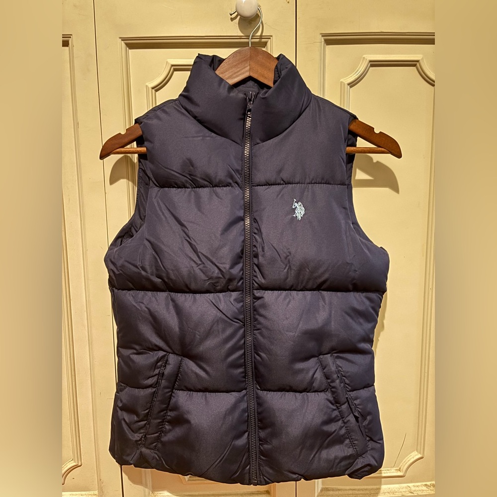 Navy Puffer Vest US Polo